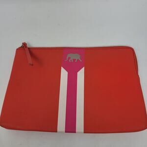 Stella & Dot Elephant Poppy Hot Pink Capri Pouch Make-up
